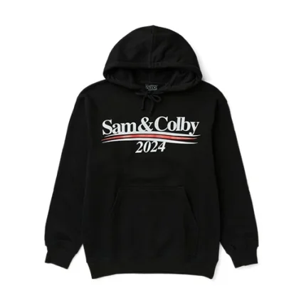2024 Sam and Colby Logo Black Hoodie