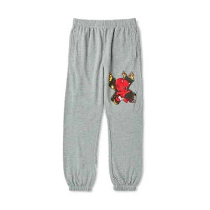 Devil V.2 Logo Grey Joggers