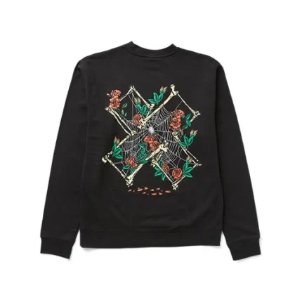 Grave X Logo Black Sweatshirt