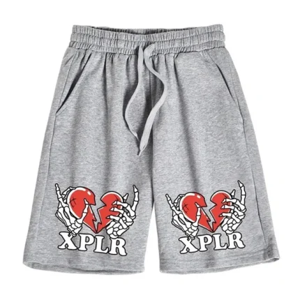 Heart Break Logo Grey Shorts