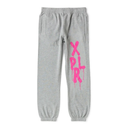 Xplr Merch Logo Graffiti Grey Joggers
