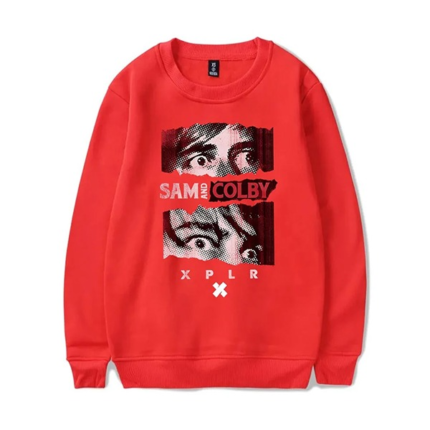 Xplr Merch Logo Crewneck Red Sweatshirt