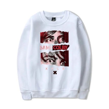 Xplr Merch Logo Crewneck White Sweatshirt