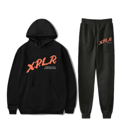 Xplr Merch Logo Sam Black Tracksuit