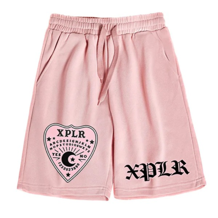 Xplr Merch Logo Planchette Pink Shorts